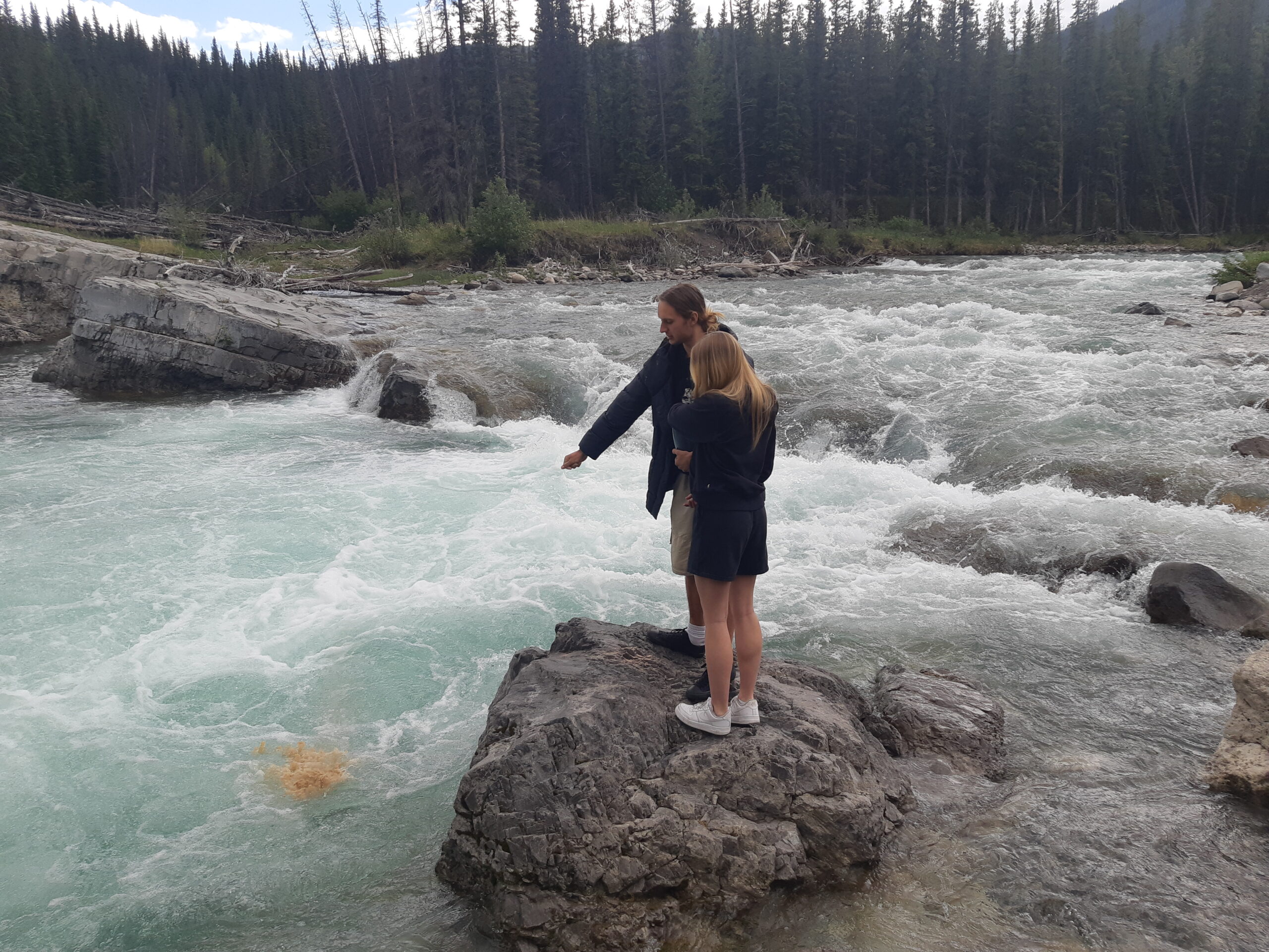 Brother Daans ashes elbowfalls 1 Dan Harmsen elbow falls 2