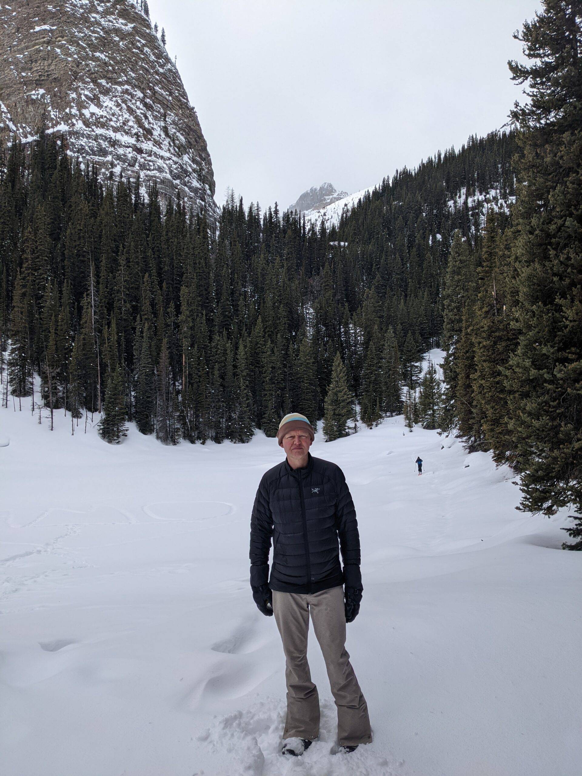 Dan Harmsen hiking winter