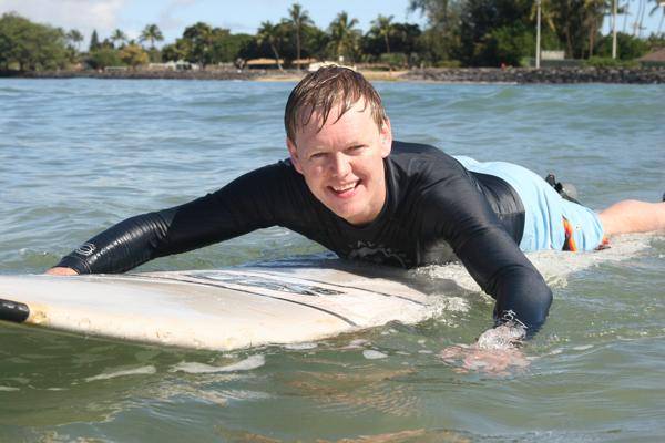 Dan Harmsen surfing in Mexico